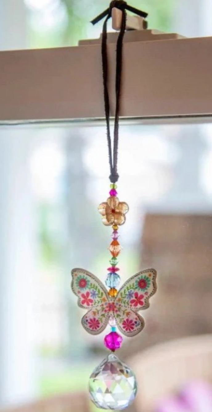 Natural Life Butterfly Charm Sun Catcher NEW!